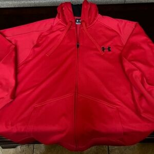 Under Armour Red Sweatshirt Athletic Hoodie